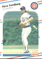1988 Fleer Baseball Cards      431     Ryne Sandberg